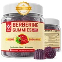 BerberineはSoluble繊維、B1、B3及びB6の砂糖の自由なBerberine HCLのグミー、Menatâblismのバランスがとれた、毎日の消化及びボディMânâgmien、60 Ctsのための高いBioavailability AMPKのActivitorの1500mgを補います