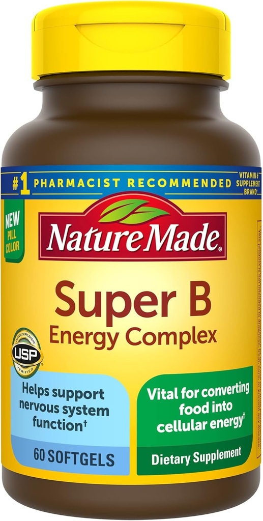 スーパーBエネルギーコンプレックス、脳細胞機能サポートのためのサプリメント、60Softgels、...