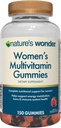 Nature's Wonder Women's Multivitamin Gummies、サポート エネルギー、代謝、ビタミンA、C、D、B6、B12、Biotin、葉酸、75日の供給、150カウント