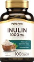 パイピングロック有機インリンカプセル1000mg | 100カウント | 低糖質指数 | 溶性繊維サプリメント | 非GMO、グルテンフリー