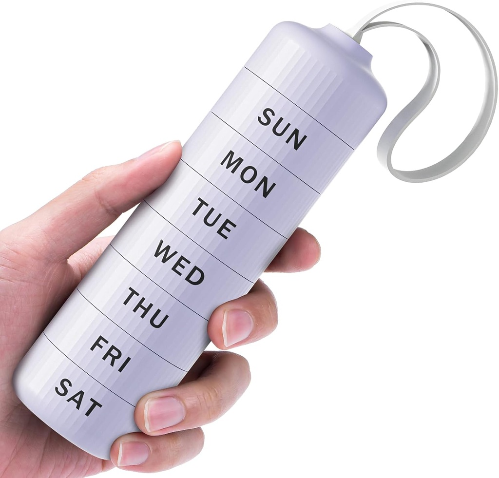 7 日の丸薬のオルガナイザー、不快な開始の設計、Zoksi 週刊 BPA の大きい容器が付いている自由な薬のオルガナイザー、ビタミン、魚油、補足のための携帯用防水場合