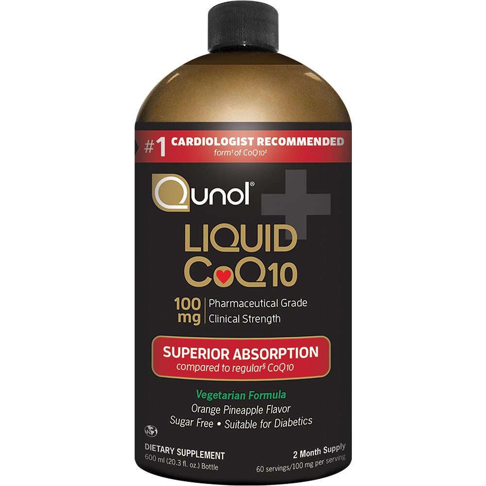 Qunolの液体CoQ10 100mgのCoenzyme Q10の優秀な吸収の自然な補足の形態、中心の健康、オレンジ パイナップルの味付けされる、60のサービング、20.3のozのびんのためのAntioxidant