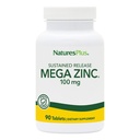 NaturesPlusメガ亜鉛100mgサステンドリリース - 90錠 - ベジタリアン、グルテンフリー - 90サービング