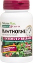 Natures Plus Herbal Actives Hawthorne - 300mg、3.2% Vitexin、30ビーガンタブレット - 30サービング