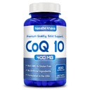 CoQ10 400mgカプセル | ビーガンフレンドリーコエンザイムQ10 400mg / 肌の心とエネルギーサポートのための容易な吸収性ウビキノンサプリメント | cGMP施設で米国製 (100 サービング)