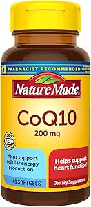 Nature Made CoQ10 200 mg Softgels (40 Count) (Pack of 3)