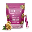 Ultima Replenisher毎日電解パウダードリンクミックス - 砂糖無料 - パッションフルーツ、20スティックパック - 6電解液とトレースミネラルの水分補給パケット - Ketoフレンドリー、非GMO
