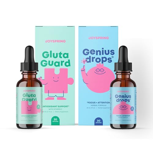 子供のためのJoySpring Geniusドロップとグルタチオン液体