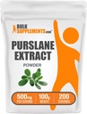 BulkSupplements.com Purslane Extract Powder - Portulaca Oleracea Extract、Purslane Supplements - Purslane Herb、Gluten Free、500mg/サービング、100g(3.5オンス)(パッケージ1)