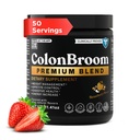 ColonBroomの優れた粉の補足(いちご) - コロンのBroomのPsylliumの殻繊維の粉の飲み物-グルテンフリー、Bloating救助のための非GMOのコロンの洗剤及び腸の健康、50のサービング