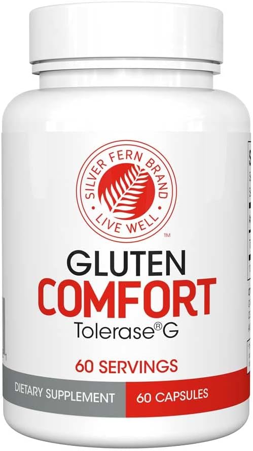 トルアーゼG - 1ボトル - 60カプセル - ダイジェストGlutenタンパク質を破壊し、ダイジェストするために特別に作られた消化酵素