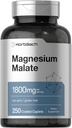 ホルバハチ マグネシウムマレート | 1800mg | 250枚 コーティングカプレット | ベジタリアン・非GMO・グルテンフリー対応サプリメント