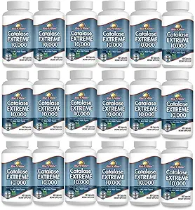 Rise-N-Shine Catalase Extreme Supplement 10,000 with Saw Palmetto, Biotin, Fo-Ti, PABA - 強い髪のための髪のサプリメント - 1440 カプセル - パック 24 (24-ヶ月の供給)