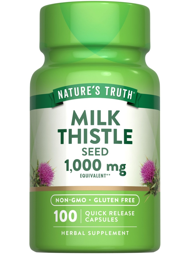 Nature's Truthミルクアザメ種子エキス | ハーブサプリメント | 100カプセル | 非GMO&グルテンフリー