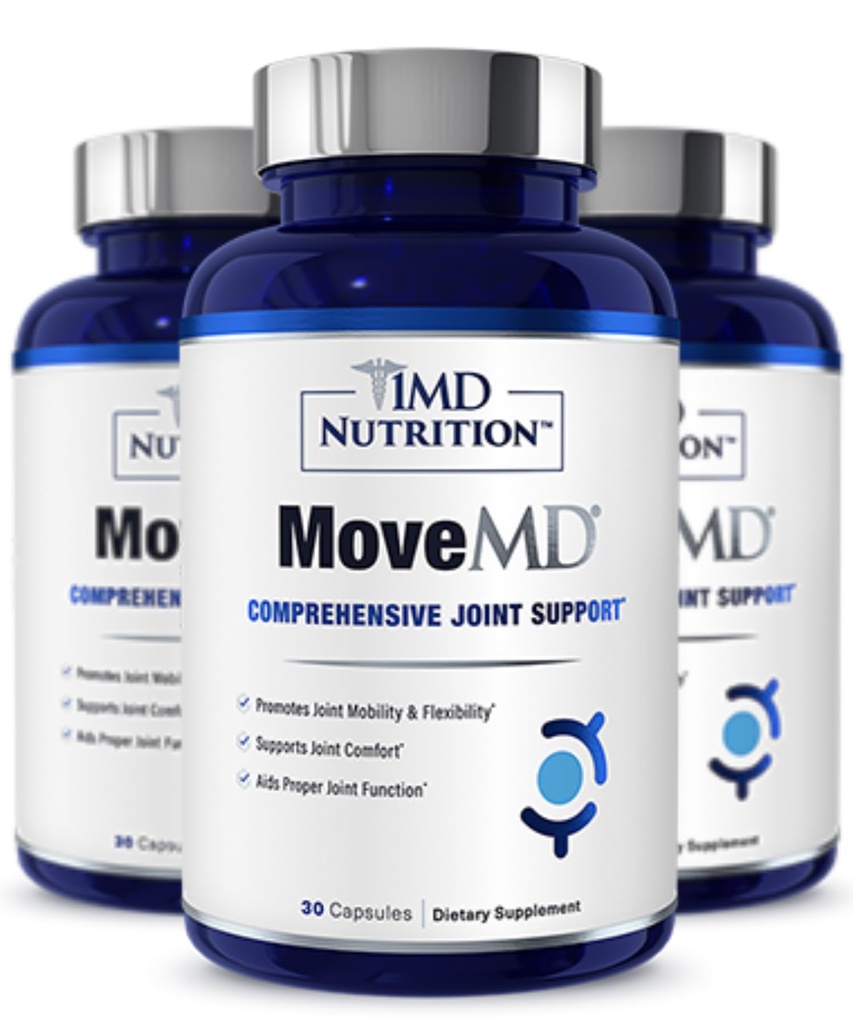 1MD栄養MoveMD - 共同健康補助食品 - 医師の処方 | コラーゲン、アスタキサンチンなど | (3パック)