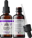Myrrh Tincture、IndigestionのためのMyrrhのエキス(Commiphoraのmyrrha) - 冷たい出版物された有機性野菜のグリセリン670のmgの非GMO、補足670のmg