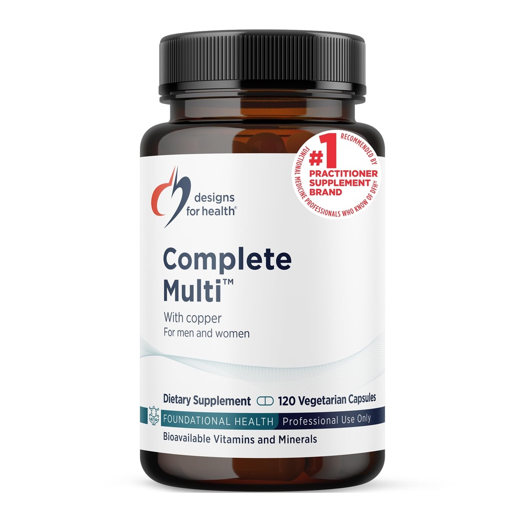 銅と健康DFHの完全な多のための設計- Folate、1000 IUのビタミンDの免疫サポート ビタミンが付いている広範囲の多ビタミン+ミネラル補足-無鉄(120のカプセル)のマルチビタミン