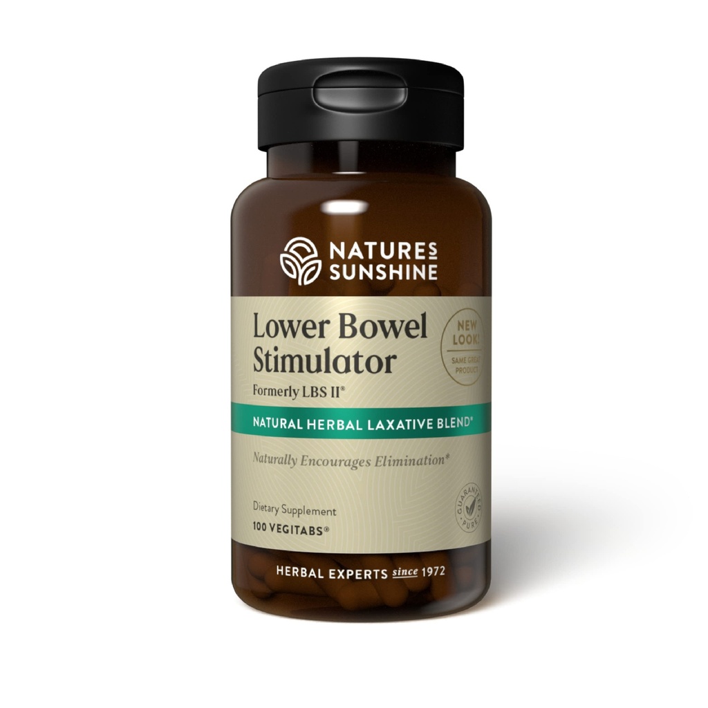Nature's Sunshine Lower Bowel Stimulator - 自然ハーブ成分であなたのコロンをクレンジング&デトックス - 25 サービング - 100 Vegitabs