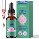 JoySpring Potty ワイズ ドロップ – 子供のための自然な便秘の救済 & トーダーズ – エルダーベリー, リコリス ルート エキス, フェンネル種子 & センナ – 砂糖フリービーガン液体ブレンドサプリメント (1 fl oz) 30 サービング