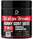 7 in-1 Tribulus Terrestris Horny Goat Weed L-Arginine Maca Root Tongkat Ali Beet Root - エネルギーワークアウト筋肉強度サポート120カプセル