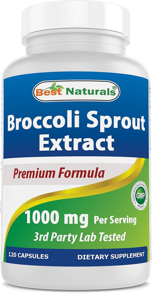 ベストナチュラルブロッコリーSproutsエキス、1000mg、120カウント