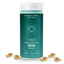 Iwi DHA Omega-3, 60 Softgels (30 サービング), 植物ベースの藻オメガ 3, 脳, 目 & 神経系サポート 栄養補助食品, キルト & 魚油代替品, 魚介の後味なし
