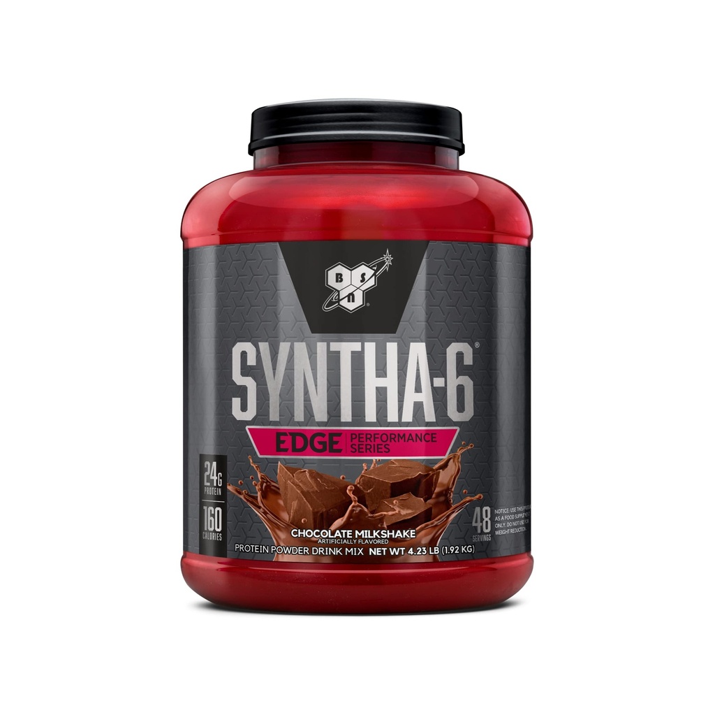 BSN SYNTHA-6 EDGE の蛋白質の粉、Hydrolyzed Whey、Micellar Casein、ミルクの蛋白質の隔離剤、低い砂糖、24g 蛋白質、チョコレート ミルクセーク、48 のサービング