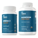 Dr. Tobias Omega 3の魚油及びマグネシウムのBisglycinateの補足、高い吸収、サポート中心、頭脳、免疫、エネルギー、筋肉、骨及び接合箇所の健康、非GMO