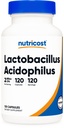 Nutricost Lactobacillus Acidophilus 2 Billion CFU パーサービング (120 カプセル)