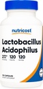 Nutricost Lactobacillus Acidophilus 2 Billion CFU パーサービング (120 カプセル)