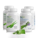 AloeCureオーガニックアロエベラカプセルパック - 4ピース - 2 x VeraFlex、2 x Aloe Veraカプセル