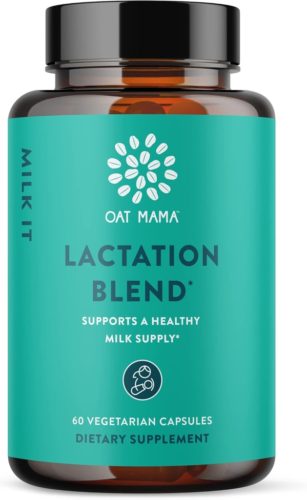 OAT MAMAミルクそれはポストパルタムの心配、Moringaの粉、60のカプセルが付いているLactationの補足のための機能草のブレンドのbreastfeedingの補足を乳状にします
