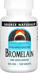 源の自然なBromelain 500のmg、120の計算