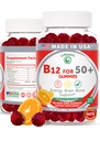 ルナカイUSAは大人50+のためのビタミンB12のグミー、エネルギー及びVitalityブースト、おいしいオレンジ味、60ctのための非GMO B12を作りました