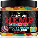 Hemp Gummies for Sleep-Infused Bedtime Support, Relax, Calm, Discomfort-High Potency Hempoil Gummy Bears 平和とリラックス-Fruity Flavors-Natural Omega Hemp Edibles-Made in USA-90 Bears