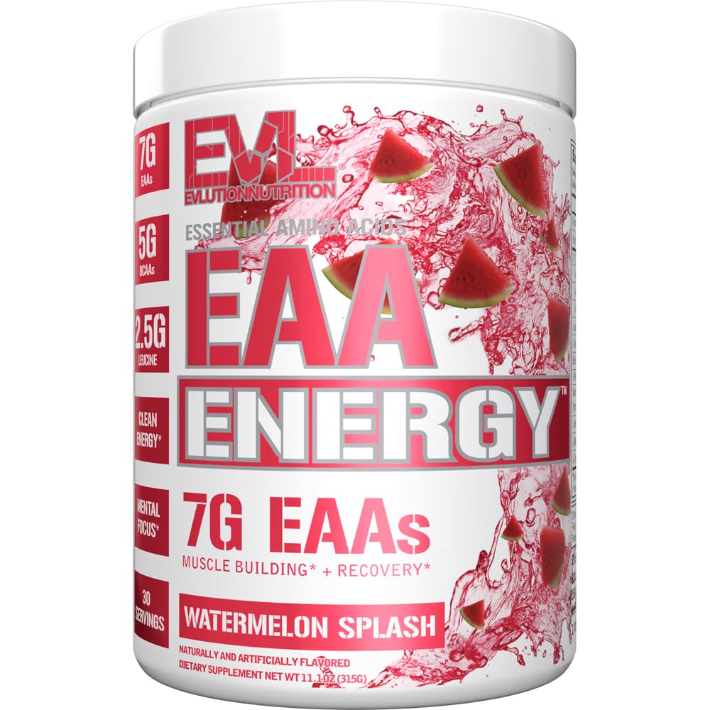 EAAsのアミノ酸の粉-EAAのエッセンシャルのアミノ酸の前及び筋肉建物エネルギーのためのポストのワークアウトの粉および供給ごとの7g BCAAsの回復サポート(スイカ、30のサービング)