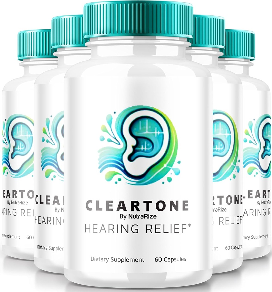 NutraRize(5パック) ClearTone Tinnitus、クリアトーンPills for Listen、ClearTone Pills Supplement for Total Ear Health、公式オーディタリーサポートカプセル、ClearTones Review(300カプセル)