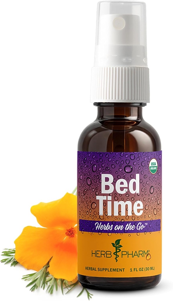 ゴーポータブルスプレー、ベッドタイム1 Fl Ozのハーブファームハーブ