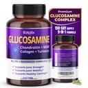 ソタリクスグルコサミン650mg - コンドロイチン、MSM、コラーゲン、ターメリック、ビタミンD3およびヒアルロン酸 - 150カプセル - Shellfish-Free - 米国製