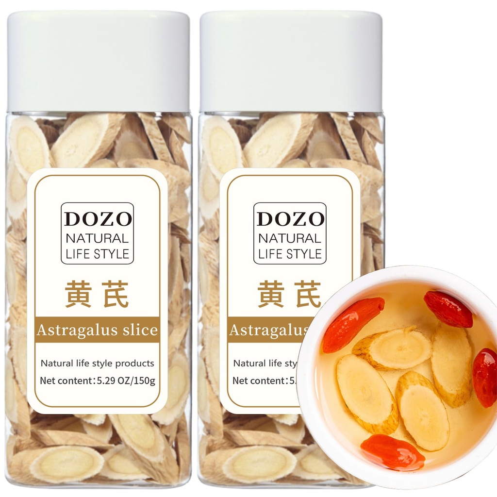 DOZO Astragalus Slice Radix Astragalus Root Huang qi Tea 黄 黄 黄 黄 黄 紅片 300g/10.5oz Premium Agalus Root Tea Slices 黃芪