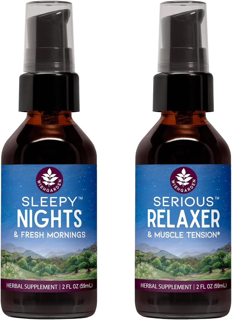 WishGardenハーブ眠りの夜草の睡眠サポート+深刻なリラックス剤の自然な弛緩筋肉補足(2oz束)