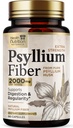 Psylliumのカプセル1500のmg -自然な繊維の補足の丸薬、毎日の消化器、コロンの健康及び規則性サポート、植物はPsylliumの殻の粉の帽子、ビーガン、非GMO - 180 Veggieのカプセルを基づかせていました