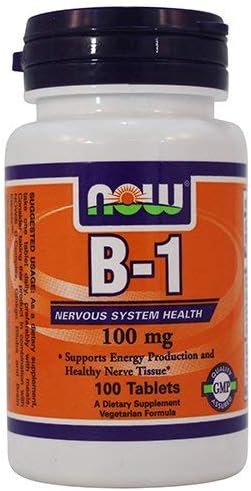 今食品:B-1神経系健康100mg、100タブ(6パック)