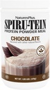 Natures Plus SPIRU-TEIN、チョコレート - 1.05 lb - 植物ベースのプロテインシェイク - Non-GMO、ベジタリアン、グルテンフリー - 17 総サービング