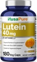 NusasPure Lutein 40mg 180 Veggieカプセル(非GMO、ビーガン)