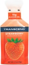 Transcend Foods Strawberry Energy Gel (1.1 oz, 24 のパック) – ファーストアクティビティの Carb Gel, いちご味, カフェインフリー, グルテンフリー