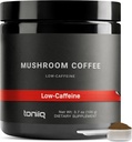Toniiq 低カフェインキノココーヒー - 超高効力10:1集中エキス - コロンビア産10マッシュルームブレンド、ライオンズマネ&コルディプス - 機能性コーヒー代替