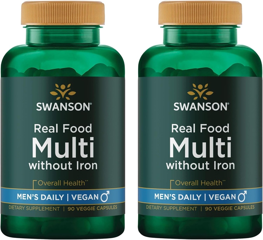 Swanson の実質の食糧多人の Multivitamin のMultimineral 人の健康の前立腺のストレスの応答のぼうこうの補足の完全菜食主義者のグルテンフリーの非 GMO 90 の野菜のカプセルの Vegの帽子 (2 パック)