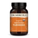 Dr. Mercola 有機発酵ターメリック - 370 mg発酵ターメリック - 高バイオアベイラビリティクルミノイド - USDA 有機、非GMO、グルテンフリー&大豆フリー - 60カプセル(30サービング)