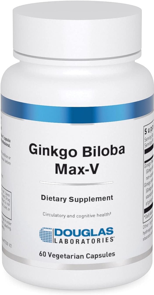 Douglas ラボラトリーズ Ginkgo Biloba Max-V | ヘルシーな循環をサポート | 60 カプセル